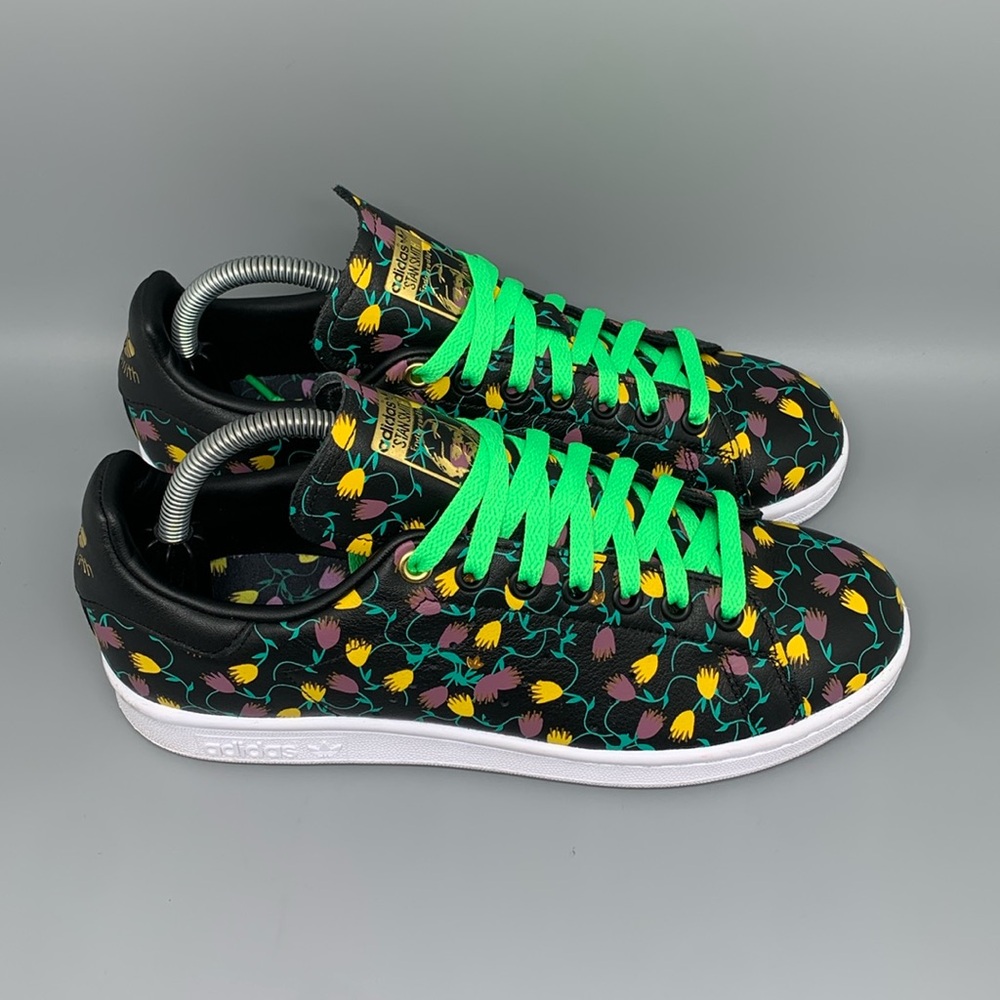 Adidas Stan Smith Floral Print Shoes EH2036‎ Women's Sz 8